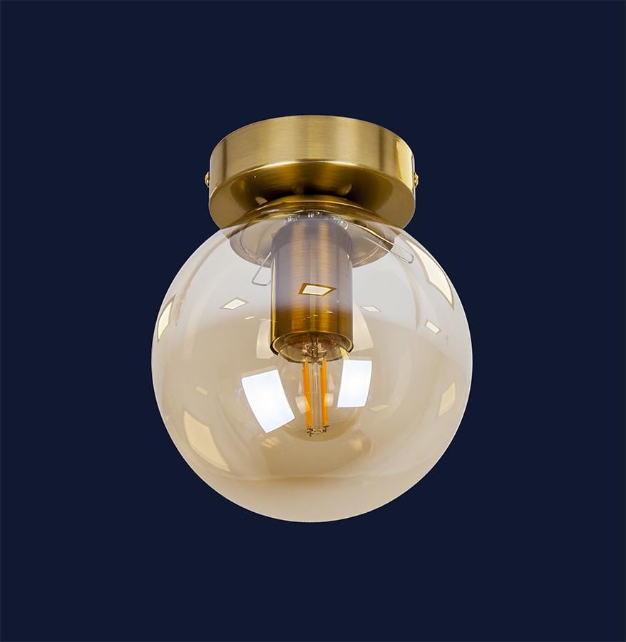 Світильник стельовий Levistella 756XPR150F-1 BRZ+BR із скляним плафоном Коричневий/Бронзовий (1887935496) - фото 2 Світильник стельовий Levistella 756XPR150F-1 BRZ+BR із скляним плафоном Коричневий/Бронзовий (1887935496) - фото 2