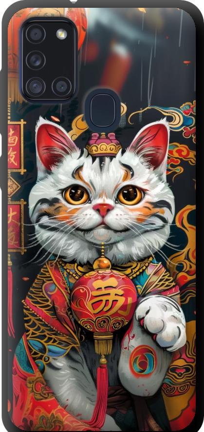 Чехол на Samsung Galaxy A21s A217F China Cat v2 (6135b-1943-42517)