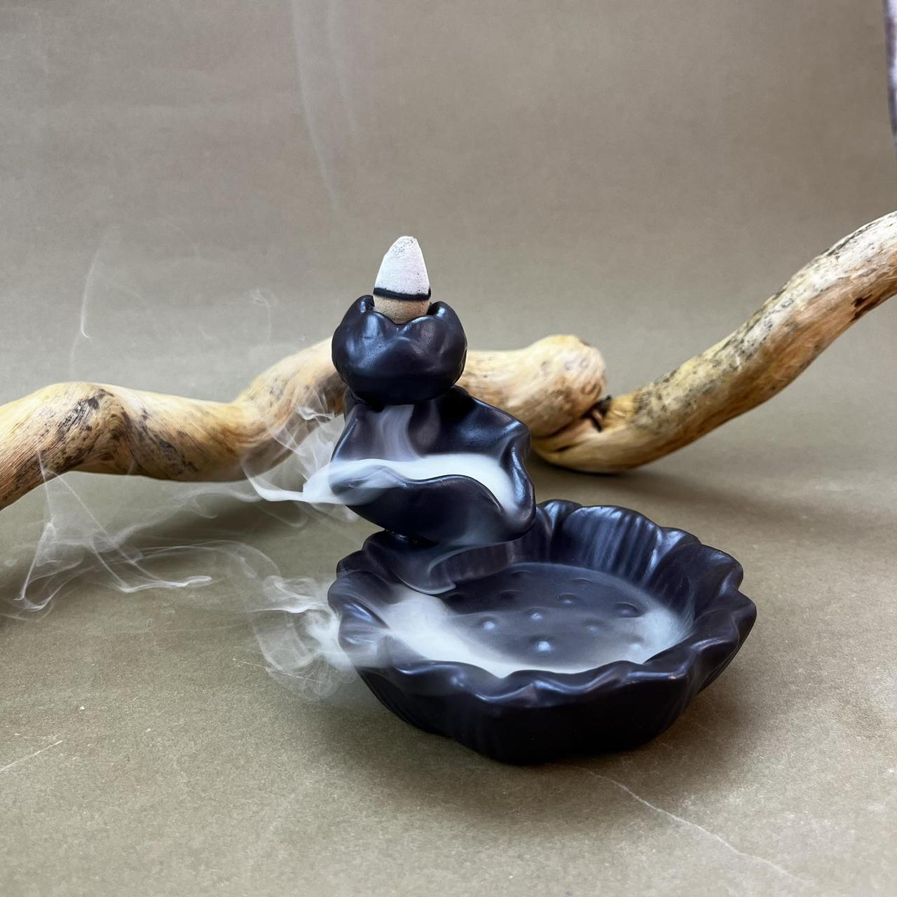 Подставка под благовония Лотос и 5 конусов (35069N)