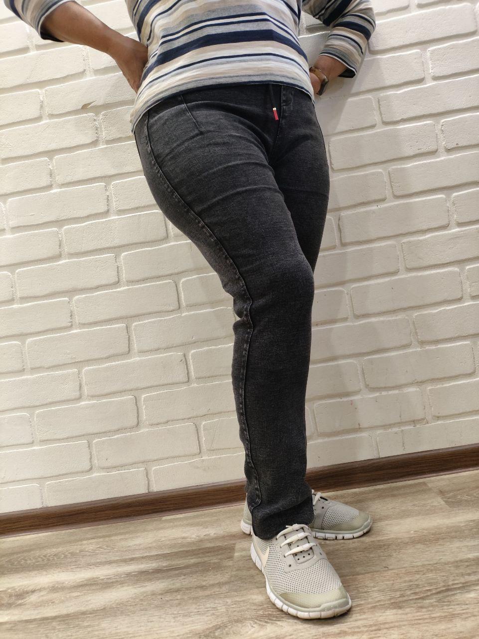 Джинсы женские на байке 3333 р. 54 Серый (2775817155) - фото 9