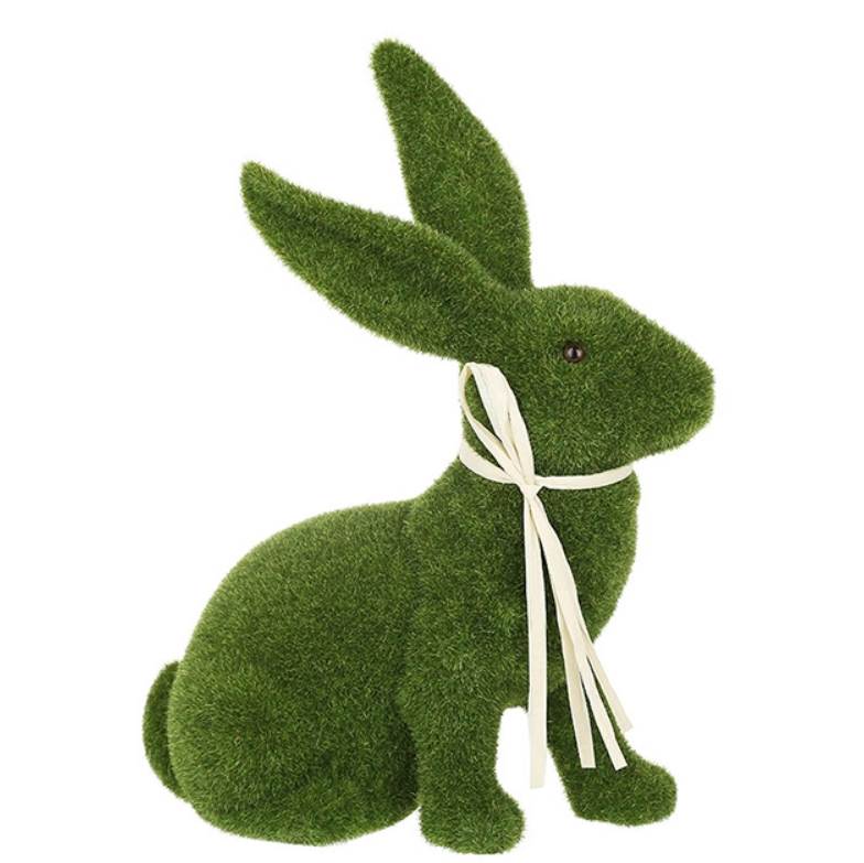 Фигурка пластиковая Кролик флок 34 см (42300)