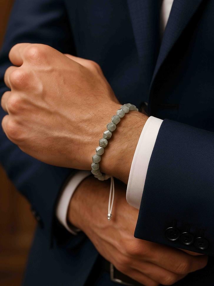 Браслет із натурального місячного каменю (4661) Браслет із натурального місячного каменю (4661)