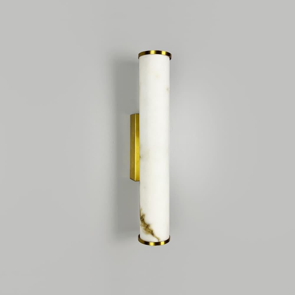 Настенный светильник светодиодный Light House LNF-17567/60х300H 14Вт с имитацией мрамора с латунным корпусом Ø 6х30 см