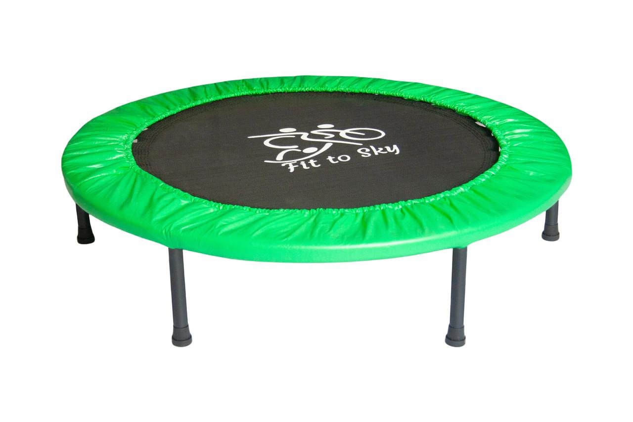 Батут кімнатний складний FitToSky 102 см Зелений