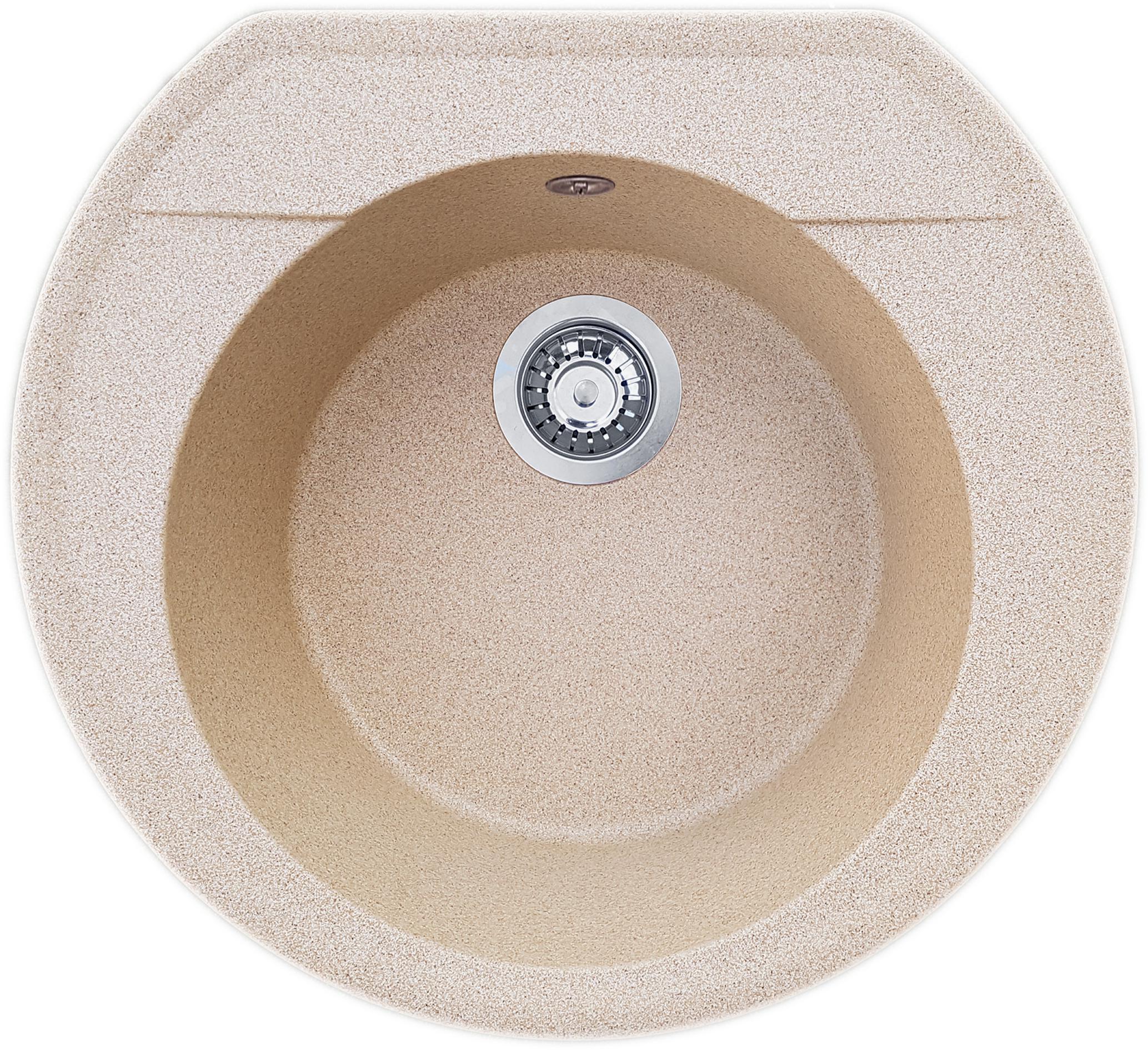 Мийка кухонна Valetti 31N 530x490 мм Бежевий
