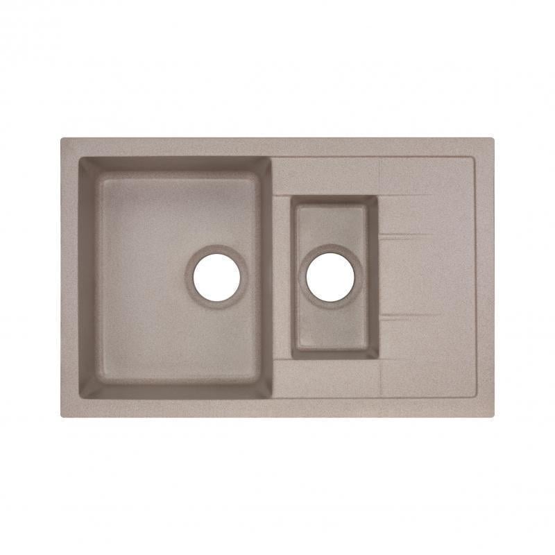 Кухонная мойка с дополнительной чашей Q-tap CS 7648 Beige (QT7648BEI551) Кухонная мойка с дополнительной чашей Q-tap CS 7648 Beige (QT7648BEI551)