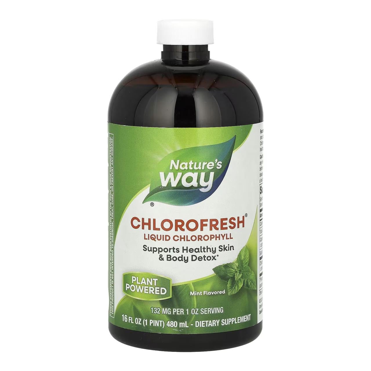 Хлорофилл жидкий Nature’s Way Chlorofresh Liquid для детокса Мята и кожи 16 oz Mint 480 мл (2969028461)