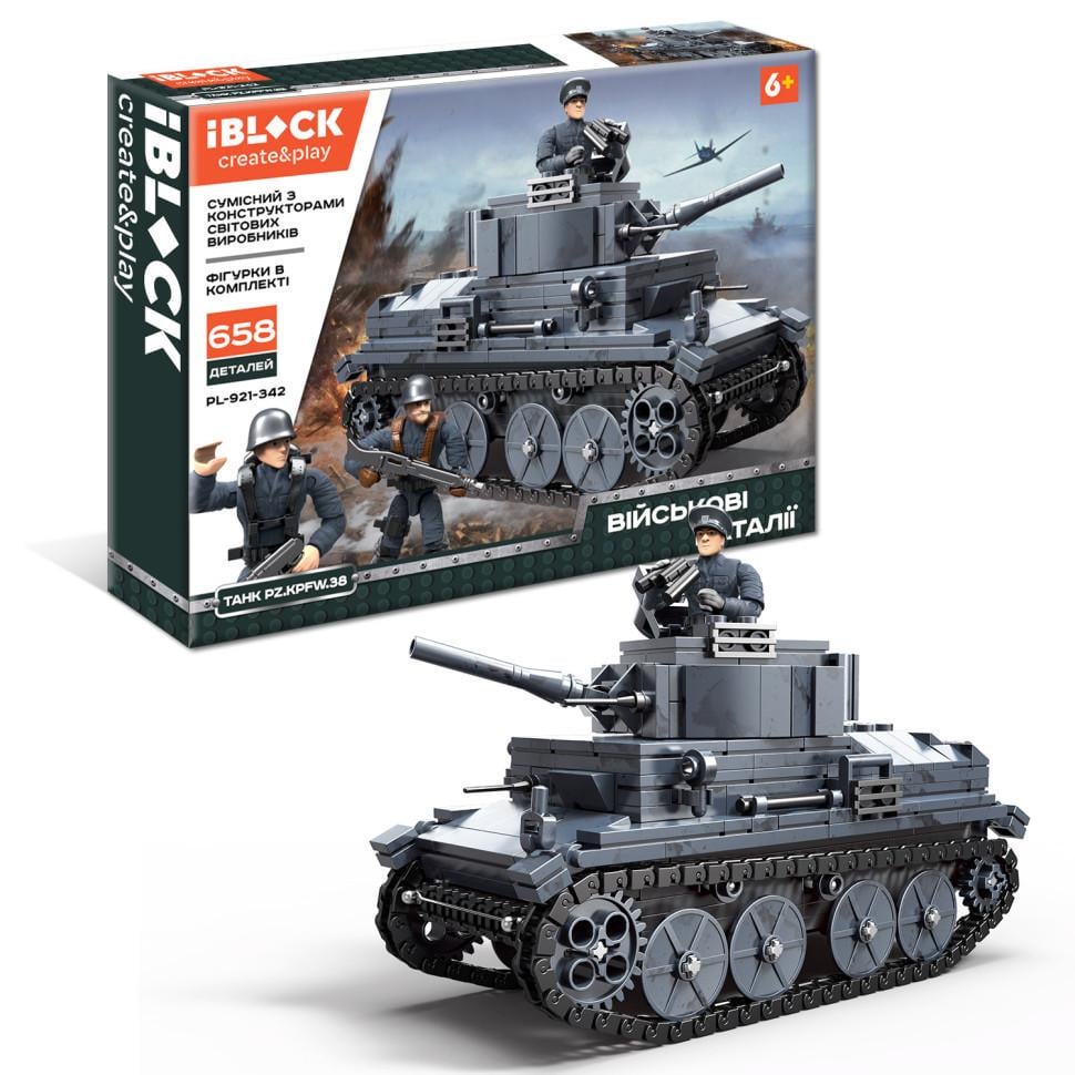 Конструктор іграшка Iblock PL-921-342 658 дет. (RLT25227)
