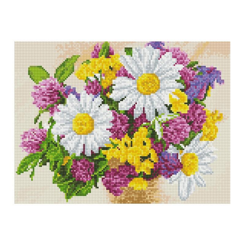 Алмазная мозаика Rainbow Art Летний букет 40х30 см (EJ1357)