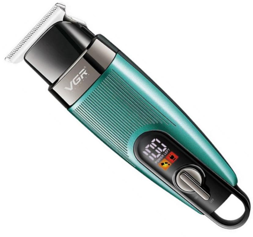 Машинка для волос VGR V-975 5 Вт с 4 насадками Голубой (2390000045)