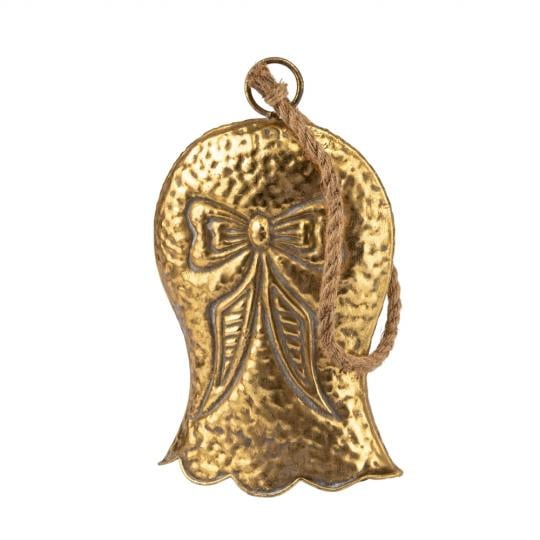 Игрушка на елку металлический колокольчик 31х21 см Золотой (150-81-6033-004)