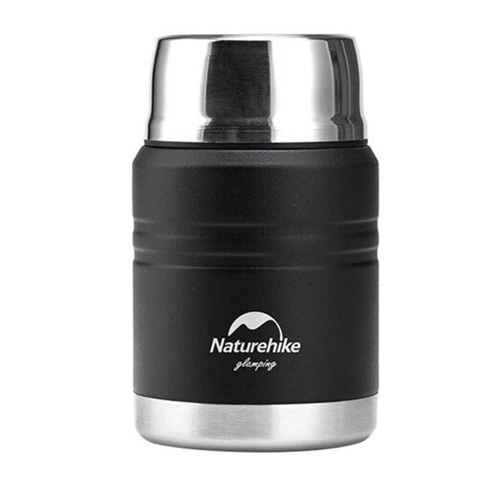 Термос Naturehike Stew beaker NH20SJ041, 304 сталь, 0,5 л, Чорний (59457)