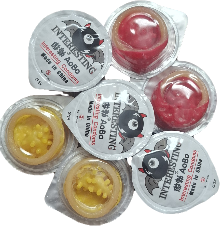 Презервативи з шипами 100 шт. Різнокольоровий (302/11-100)