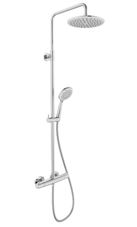 Душевая система VOLLE SISTEMA с термостатом/тропический душ 230 мм/ручной душ 3 режима шланг 1,6 м Хром