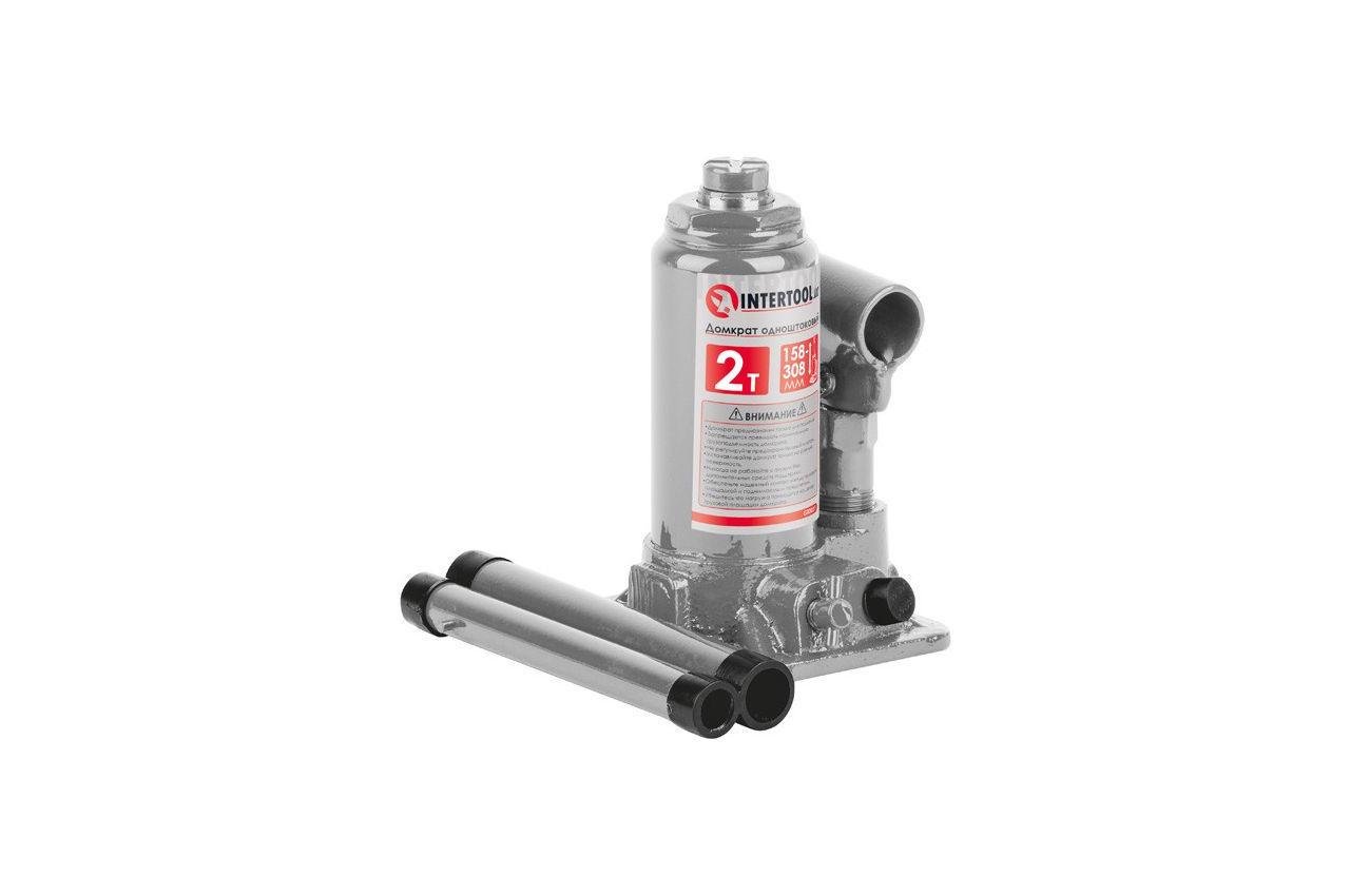 Домкрат гідравлічний Intertool GT0021 одноштоковий 2 т х 278 мм (17713973)