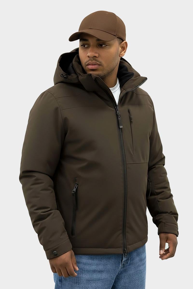 Куртка мужская зимняя р. 52 Коричневый (SB-25296-brown)