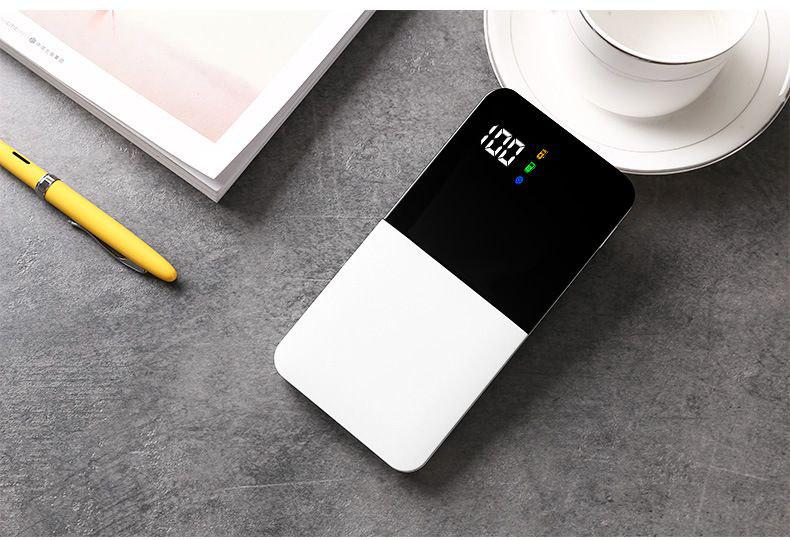 Повербанк 10+Gear на 10000 mAh з індикатором заряду type c micro usb White - фото 3