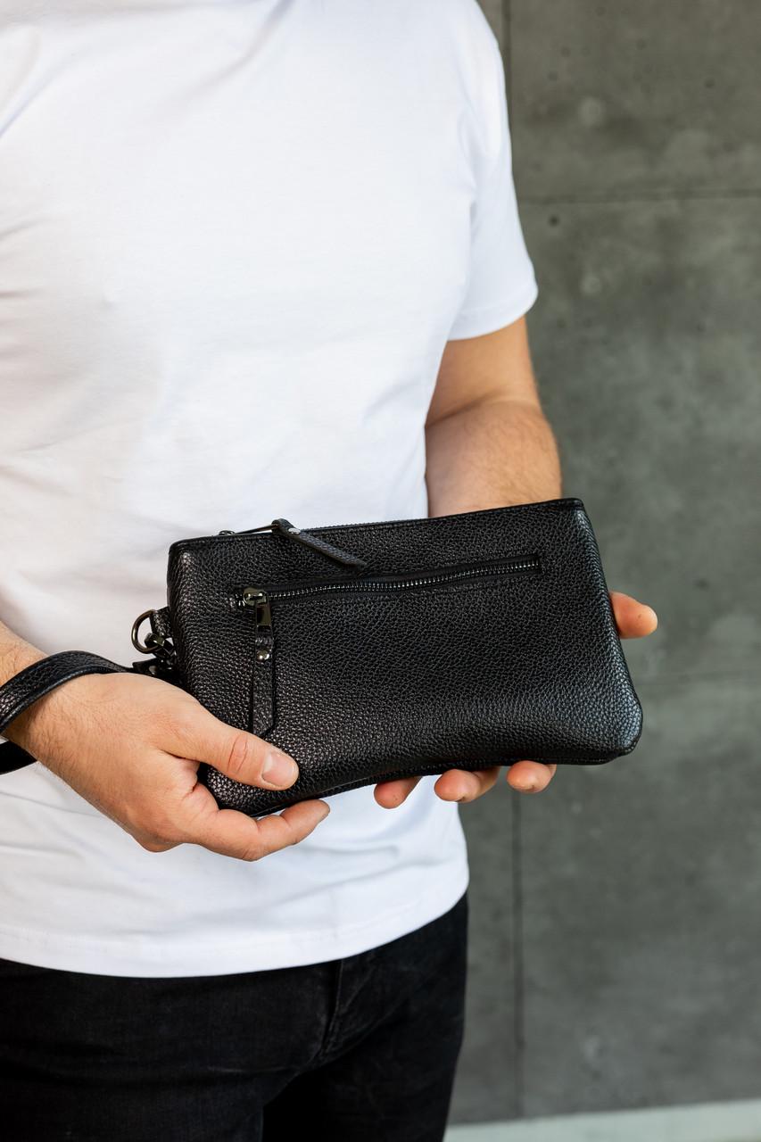 Клатч шкіряний skill з натуральної зернистої шкіри Чорний (2788329036) - фото 4 Клатч шкіряний skill з натуральної зернистої шкіри Чорний (2788329036) - фото 4