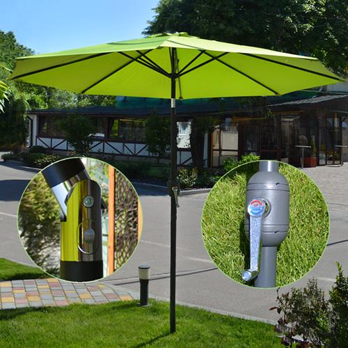 Парасолька антивітер Stenson MH-3842 3 м Green (35c89678) - фото 2 Парасолька антивітер Stenson MH-3842 3 м Green (35c89678) - фото 2