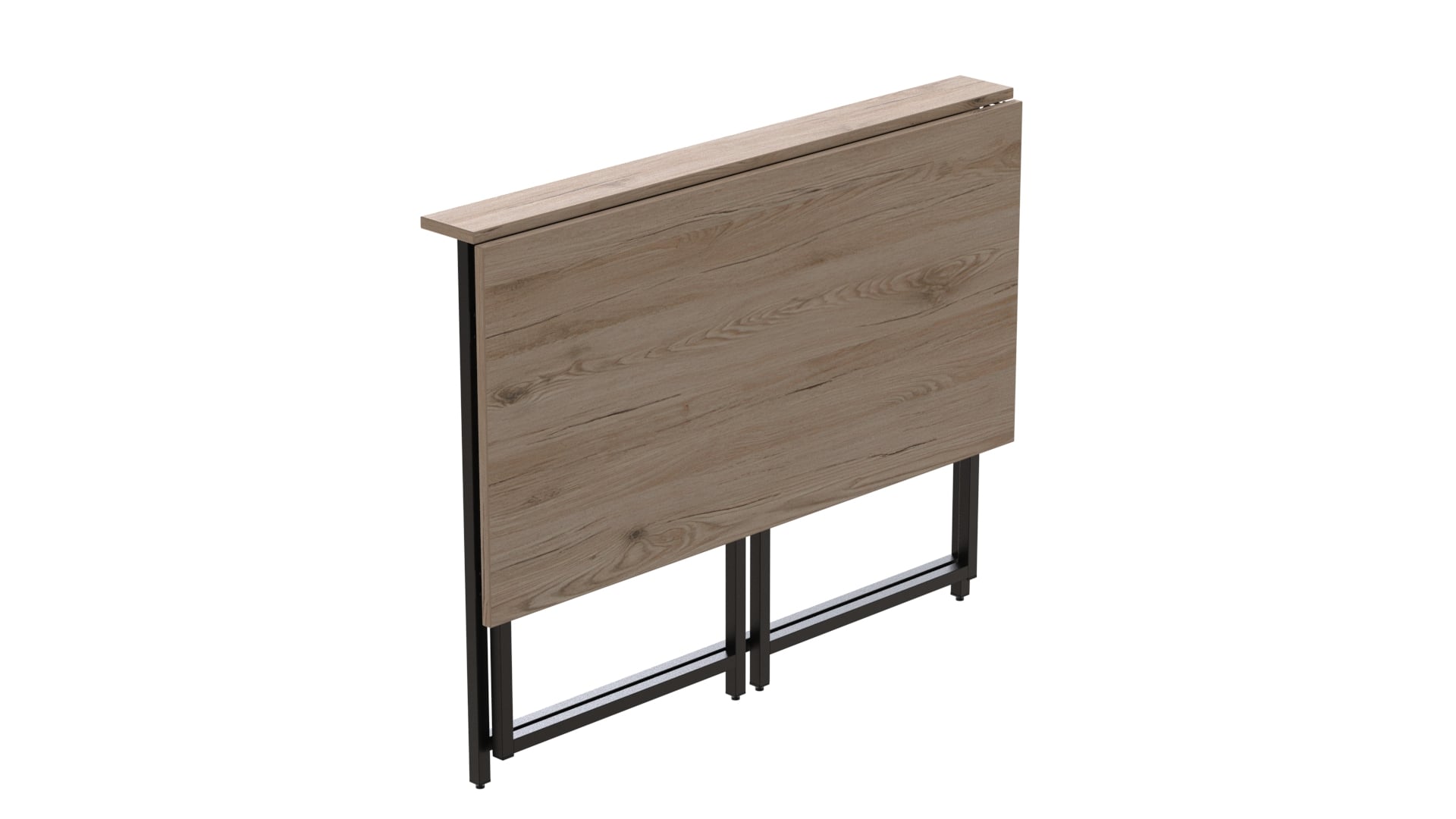 Стол раскладной Ferrum-decor Морис 16 мм 750x1000x600 мм Черный/Дуб Сан-Марино (637d1e773bdc2e242265ecc2)
