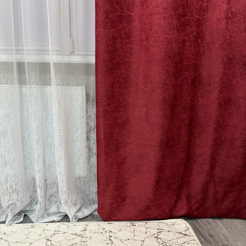 Шторы Лорен жаккардовые 1,5х2,7 м 2 шт. Бордовый - фото 8 Шторы Лорен жаккардовые 1,5х2,7 м 2 шт. Бордовый - фото 8