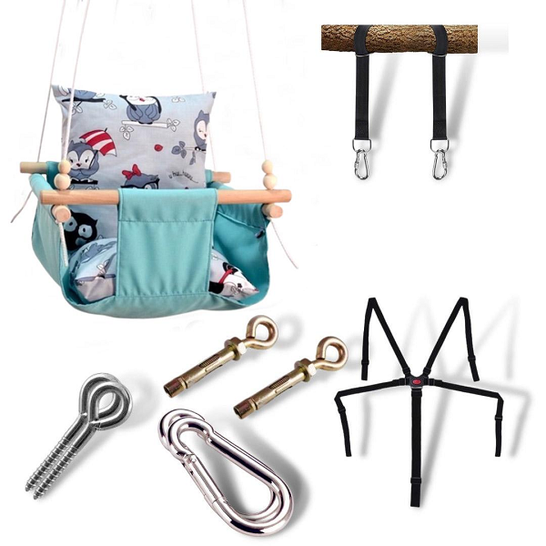 Детская качеля Infancy Совушки Мятный (10072900)