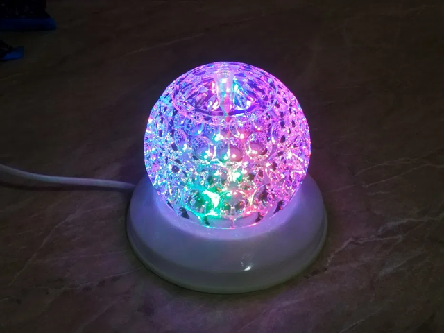 Лазер диско шар W-118 RGB Magic Ball LED Білий (11802) - фото 3