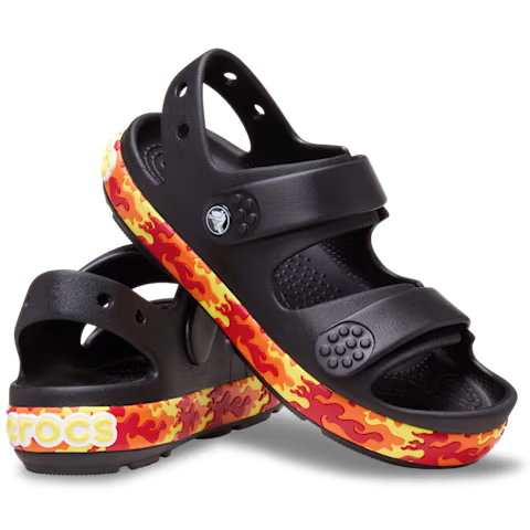 Сандалі для хлопчика Crocs Crocband Cruiser Flames Sandal kids р. 23/24 Black (19797)
