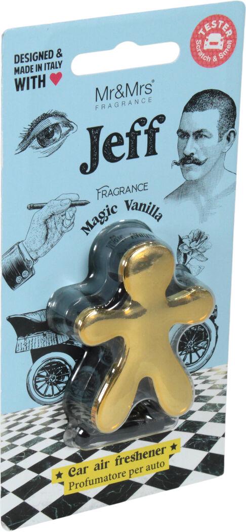 Ароматизатор Mr&Mrs JEFF Chrome Gold Magic Vanilla полимерный на дефлектор