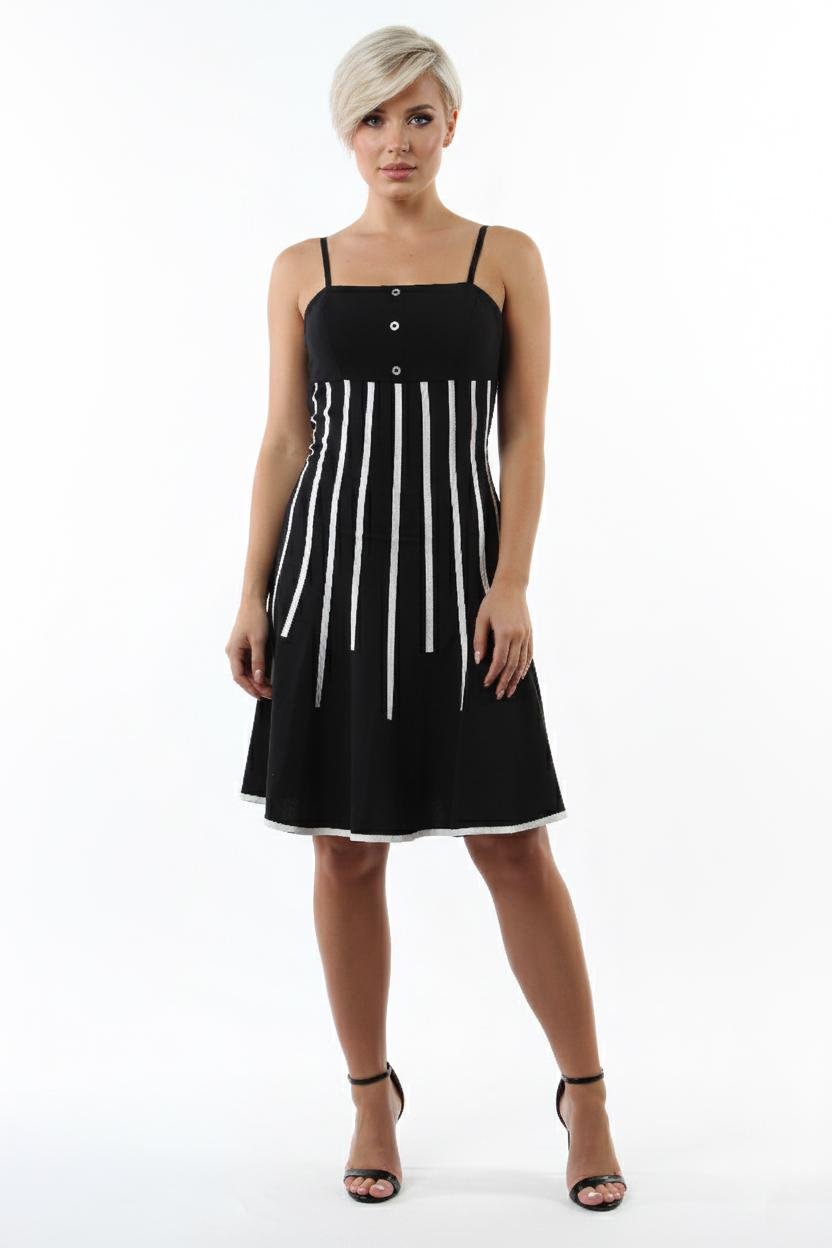 Платье на бретелях Forza Viva NN-171 летнее р. 44 Черный (17851906)