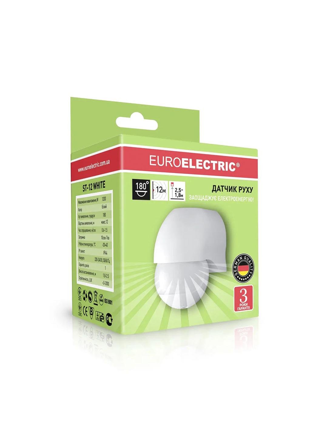 Датчик движения Eurolamp ST-12 IP20 Белый (meg336644)