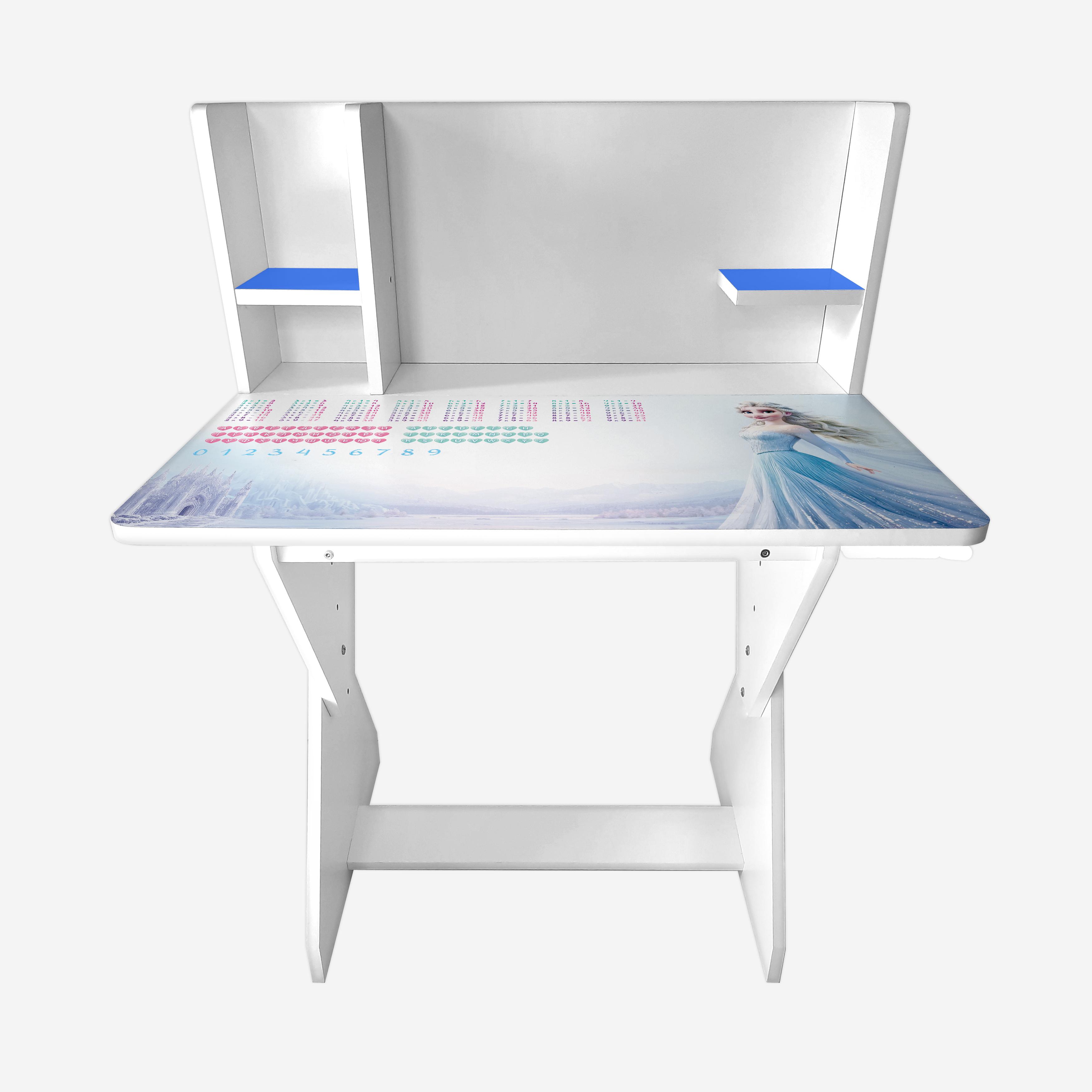 Парта детская П03 с рисунком Эльза с Холодное сердце, с увеличенной столешницей для обучения с ноутбуком/планшетом (251135) - фото 2 Парта детская П03 с рисунком Эльза с Холодное сердце, с увеличенной столешницей для обучения с ноутбуком/планшетом (251135) - фото 2
