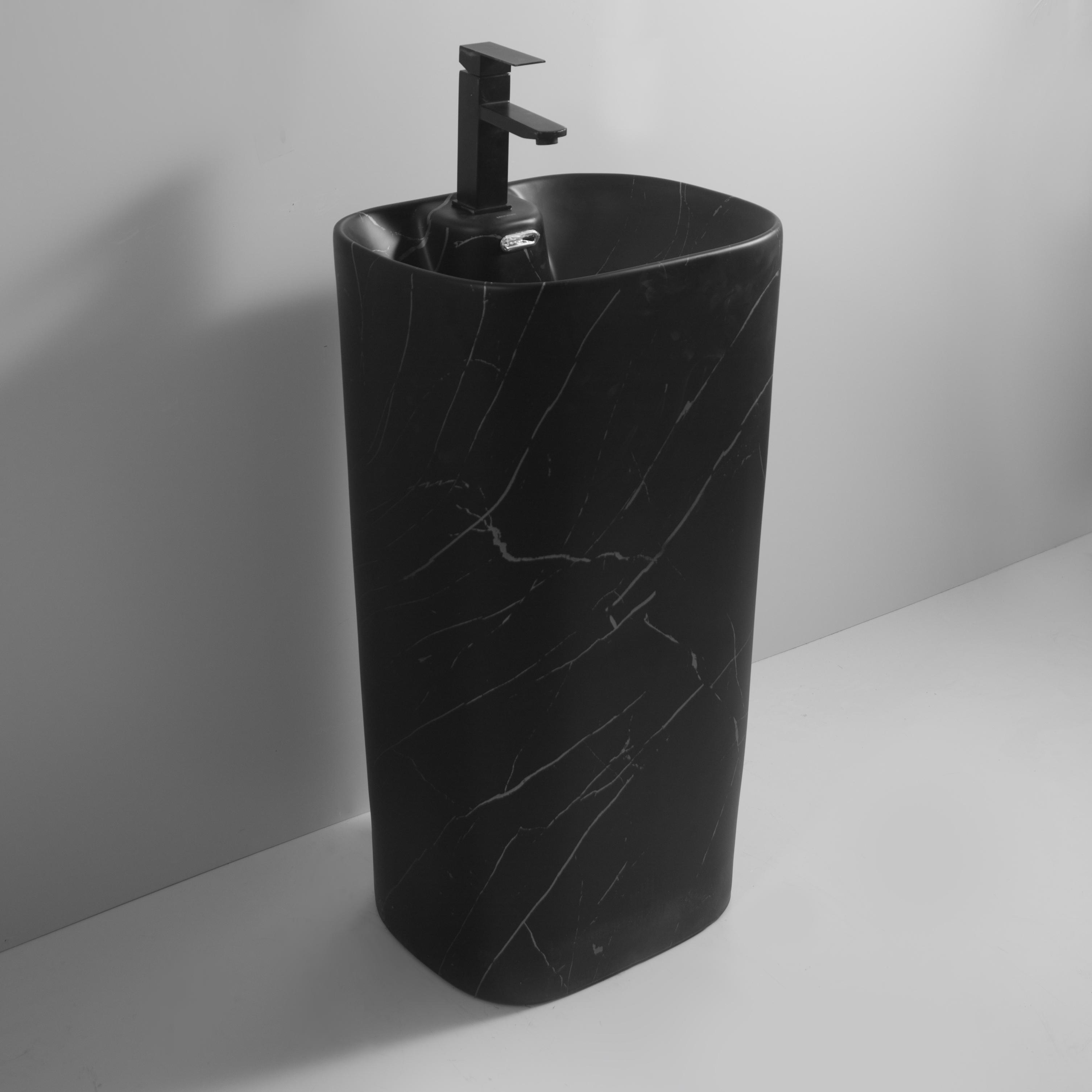 Раковина моноблок MIXXUS PREMIUM DIVERSE-1102 MARBLE з отвором під змішувач та переливом 460х380х840 мм (MP6576) - фото 3 Раковина моноблок MIXXUS PREMIUM DIVERSE-1102 MARBLE з отвором під змішувач та переливом 460х380х840 мм (MP6576) - фото 3