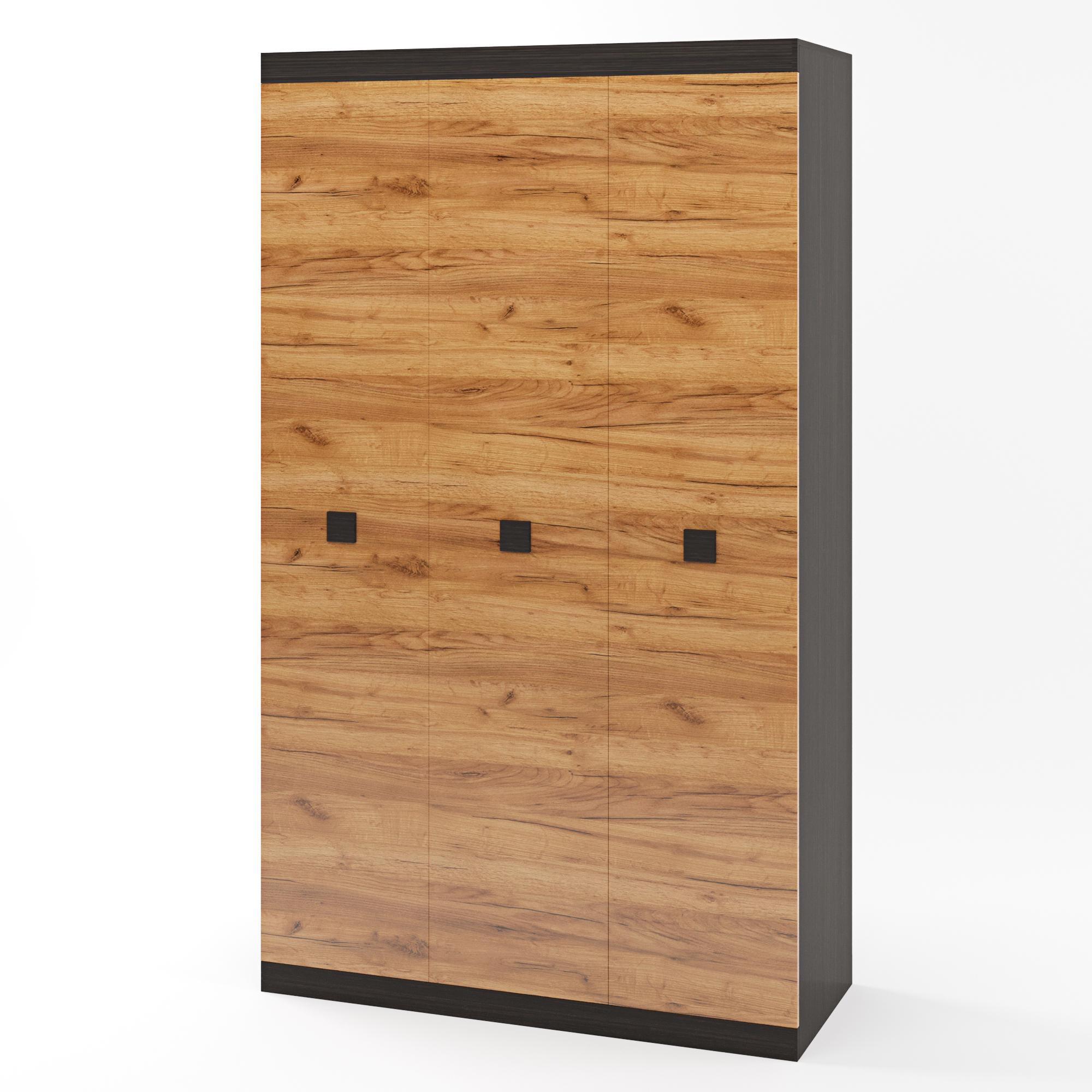 Шкаф 3-х дверная Эверест Соната-1200 Венге темный/Дуб крафт золотой (ES-10220)