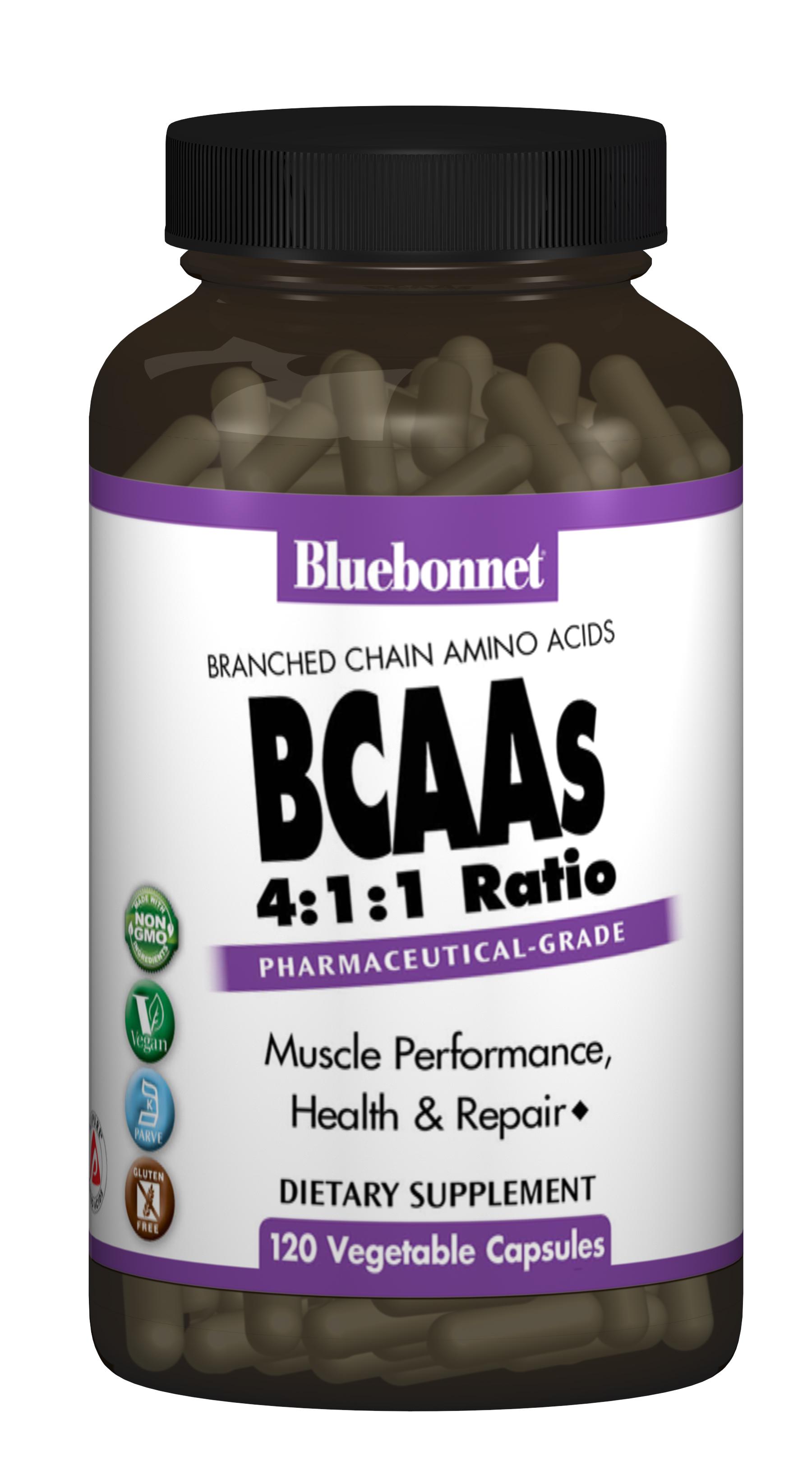 Розгалужені ланцюги амінокислот Bluebonnet Nutrition BCAAs 120 гелевих капсул (BLB1590)