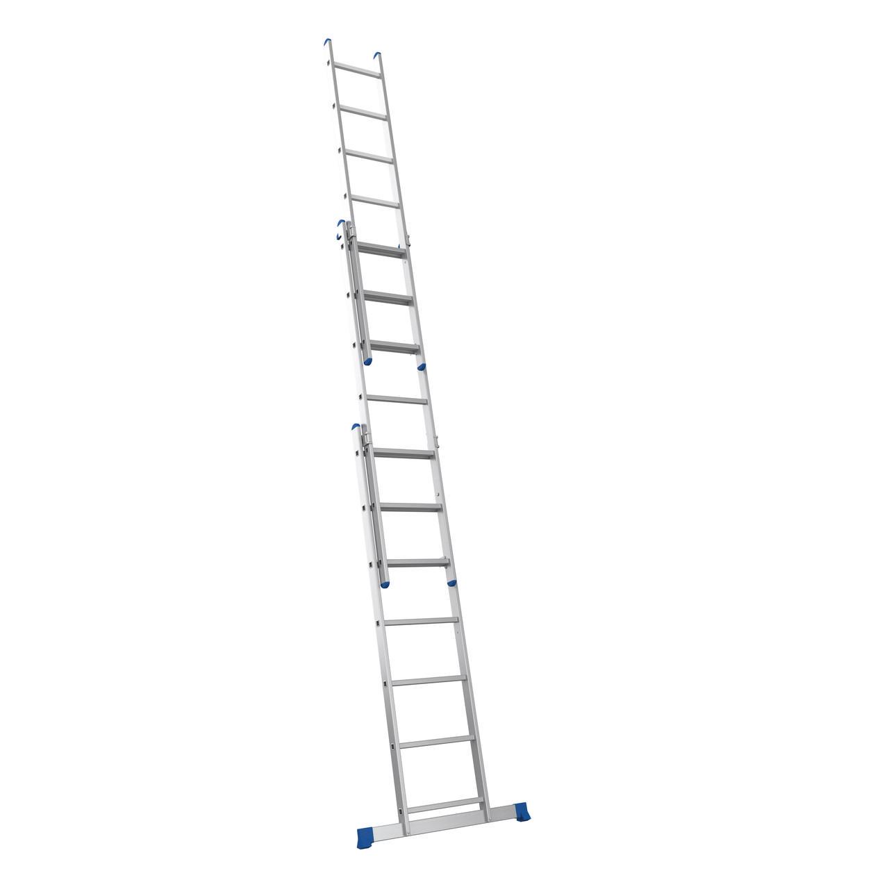 Драбина алюмінієва трисекційна Меткас 3х7 3,93 м (3DPanda-3H602007) - фото 3 Драбина алюмінієва трисекційна Меткас 3х7 3,93 м (3DPanda-3H602007) - фото 3