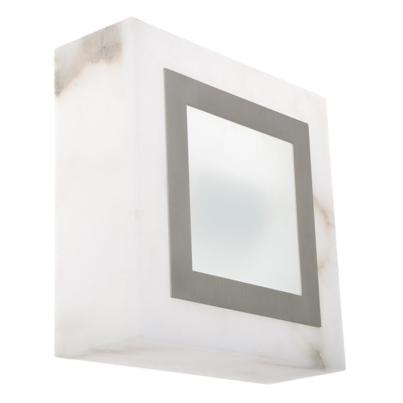 Бра настенное накладное Brille AL-413W/1 WH в ванную под камень