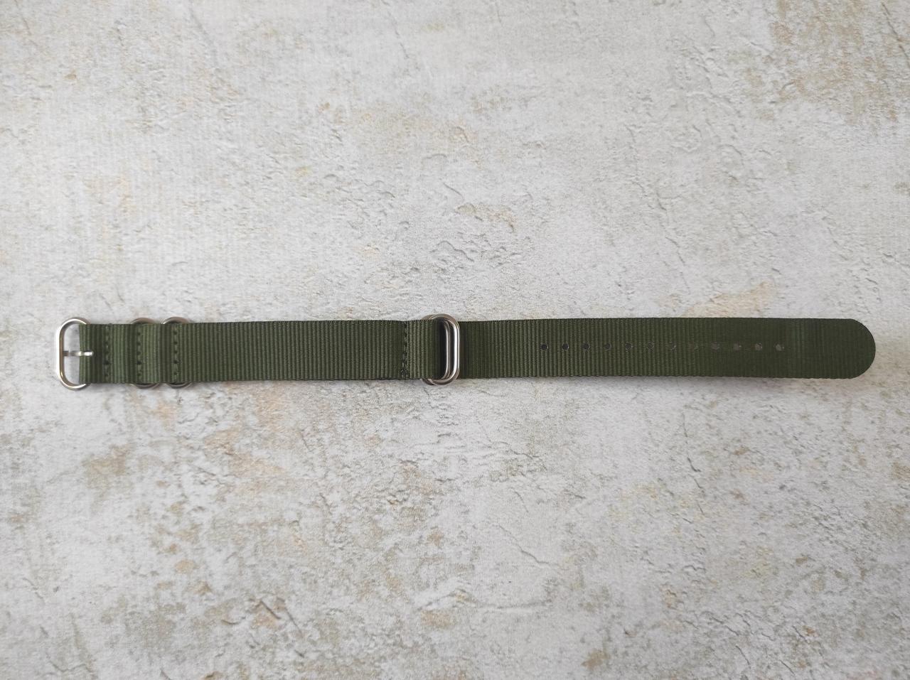 Ремешок для часов Yigao Nato Zulu нейлон 22 мм Хаки (1501521897) - фото 2 Ремешок для часов Yigao Nato Zulu нейлон 22 мм Хаки (1501521897) - фото 2