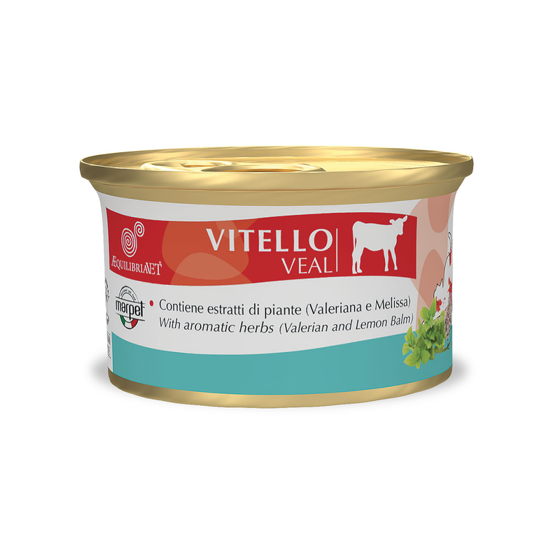 Корм влажный Marpet Aequilibriavet для кошек с телятиной 85 г