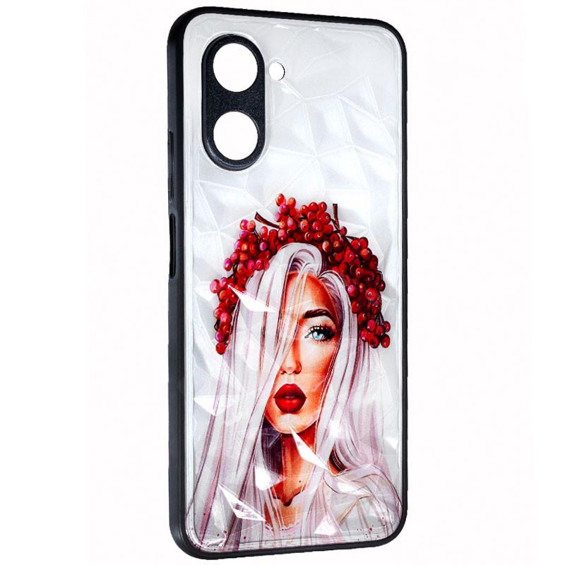 Противоударный TPU+PC Чехол Prisma Ladies для Realme C33 Ukrainian Girl