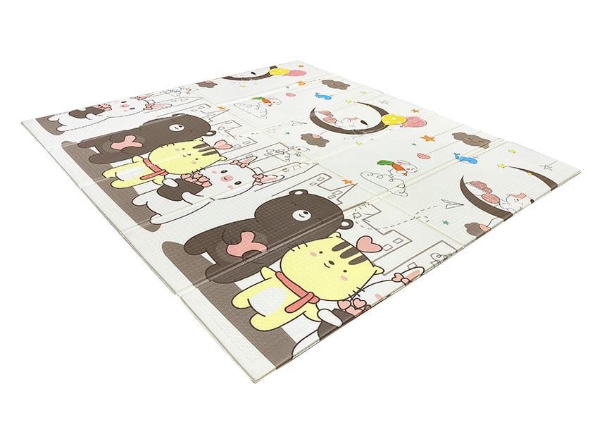 Развивающий коврик детский двусторонний Сова HF26/Луна HF27 складная с сумкой 200х180х1 см (2633727112) - фото 3