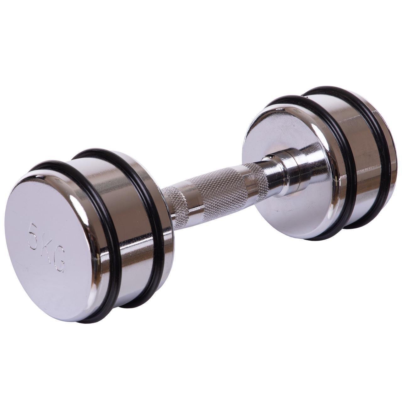 Гантель цельная Record DB5204-5 стальная хромированная 5 кг (2532859839) Гантель цельная Record DB5204-5 стальная хромированная 5 кг (2532859839)