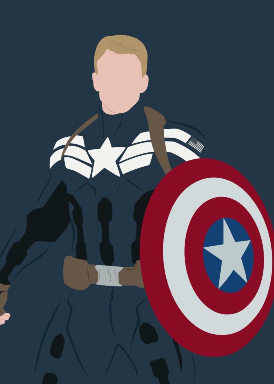 Картина GeekLand Captain America минимализм (CA.09.118)