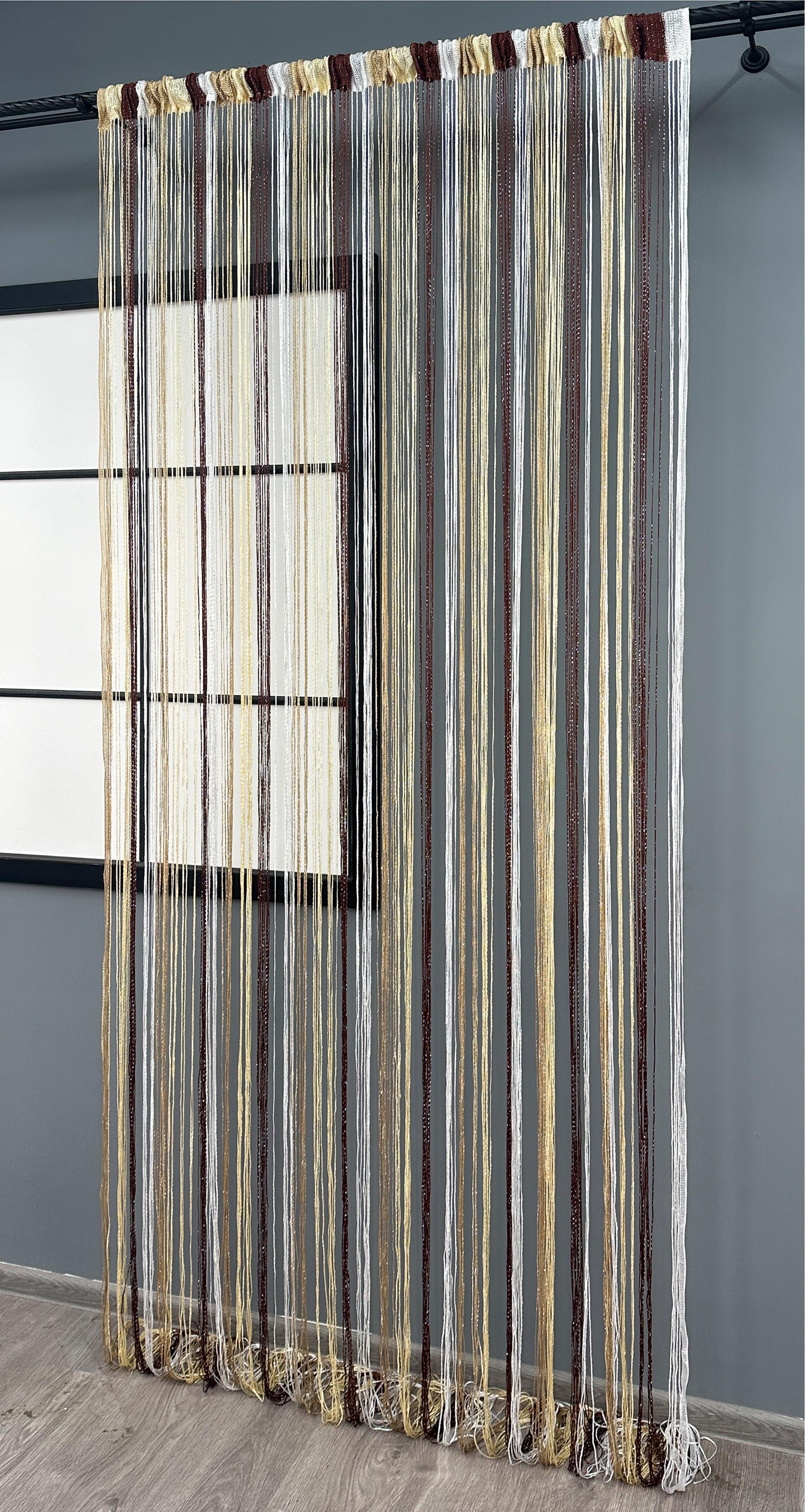 Штори-нитки з люрексом 300х300 см Різнокольоровий (61-103) - фото 3 Штори-нитки з люрексом 300х300 см Різнокольоровий (61-103) - фото 3