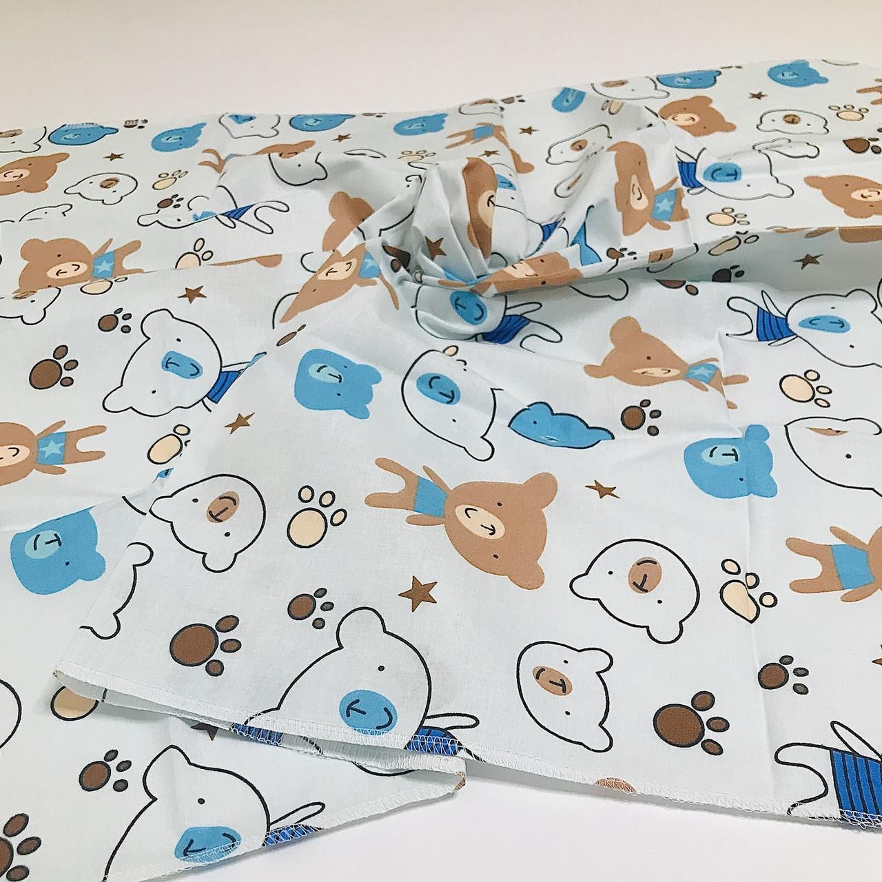 Пеленка Penetka мишки бязь 110x85 см Голубой (742.110.85.116) Пеленка Penetka мишки бязь 110x85 см Голубой (742.110.85.116)