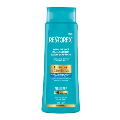 Шампунь для всех типов волос Restorex Гиалуроновая и гликолевая кислоты Увлажняющий 500 г (450108)