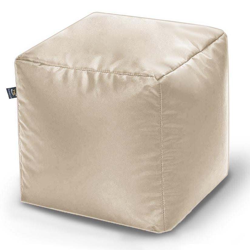 Безкаркасний пуф Tia-Sport Кубик оксфорд 30x30x30 см Світло-бежевий (24879956) - фото 1