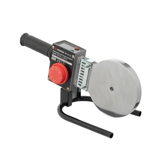 Паяльник для пластиковых труб Intertool 1500 Вт 0-300°C насадки 75/90/110 мм металлический кейс (RT-2113)