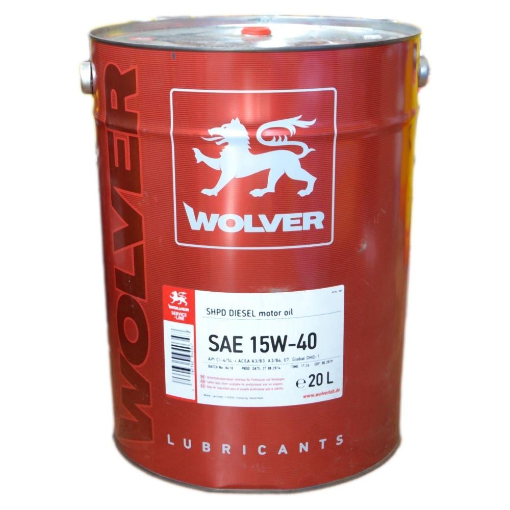 Моторне мастило автомобільне Wolver Turbo Power 15W-40 20 л (28575)