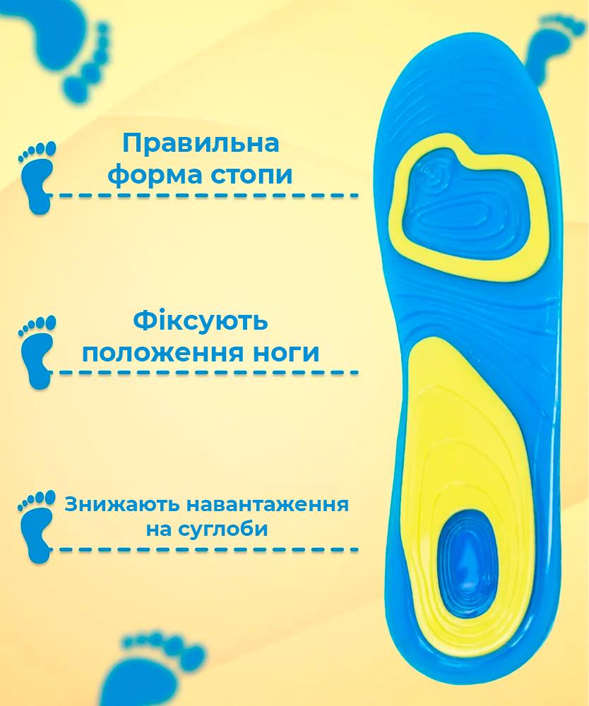 Стельки женские для обуви Scholl Gel Activ универсальные ортопедические гелевые Blue (22932067) - фото 4 Стельки женские для обуви Scholl Gel Activ универсальные ортопедические гелевые Blue (22932067) - фото 4